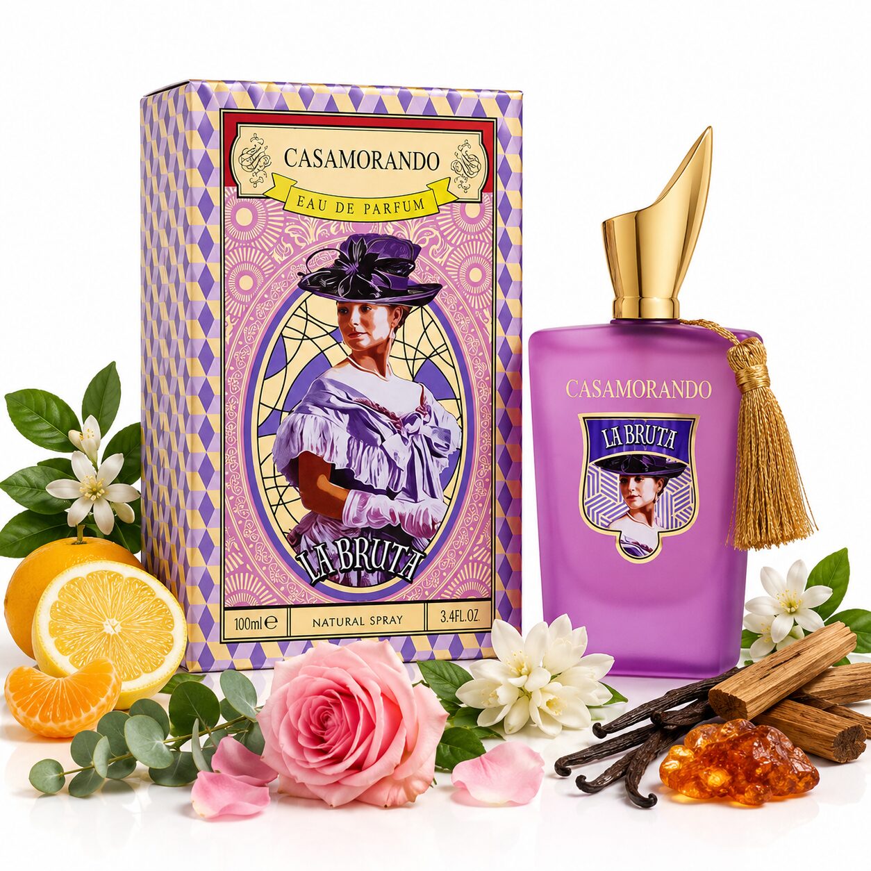 عطر ادکلن زنانه زرجوف کازاموراتی لاتوسکا فراگرنس ورد کازاموراندو لا بروتا (Fragrance World Xerjoff Casamorati La Tosca) – Casamorando La Bruta