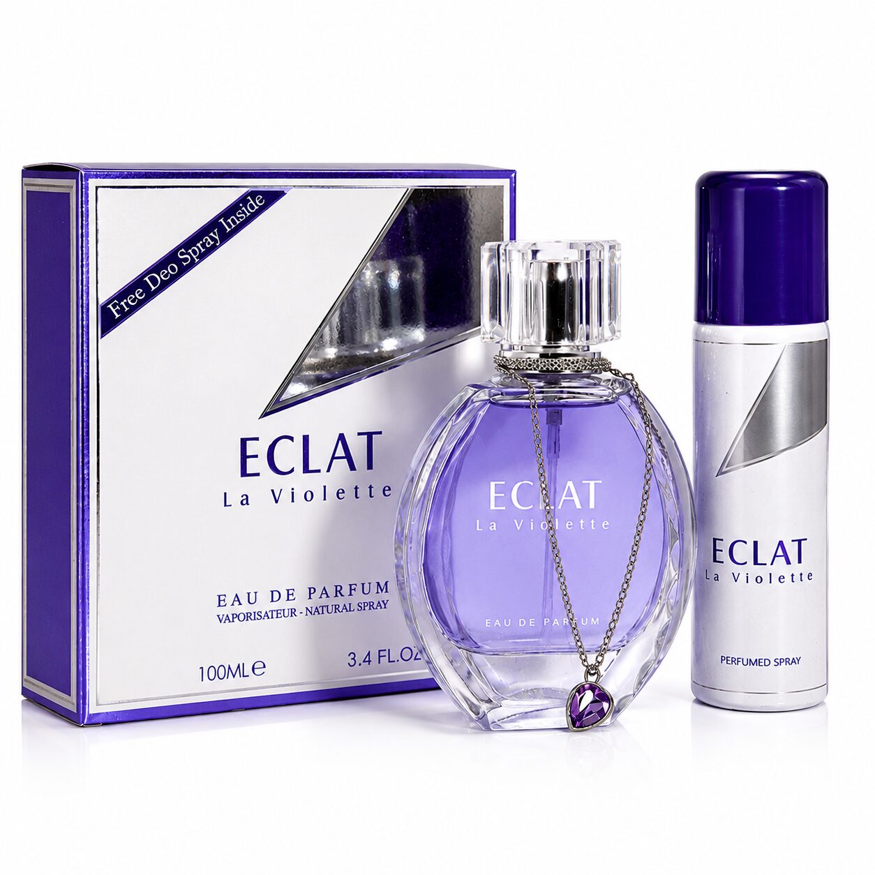 عطر ادکلن زنانه لانوین اکلت د آرپژ فراگرنس ورد اکلت لا ویولت + اسپری رایگان داخل پک (Fragrance World LANVIN Eclat d’Arpege) – CB ECLAT La Violette
