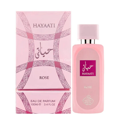 عطر ادکلن زنانه فراگرنس ورد حیاتی رز (Fragrance World Hayaati Rose)