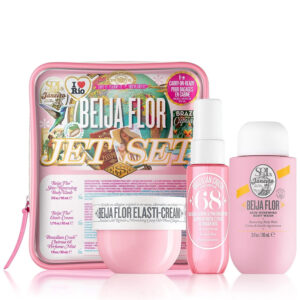 پک سول د ژانیرو بیجا فلور صورتی Sol de Janeiro Beija Flor Cheirosa 68 Gift Set | شامل شاور ژل، کره بدن، بادی میست و کیف آرایشی