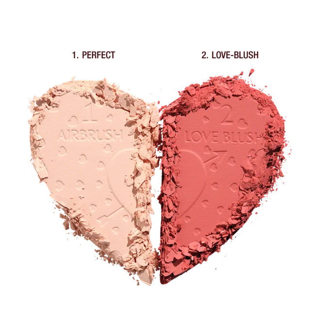 پالت صورت قلبی شارلوت تیلبری اورجینال Pillow Talk Flawless Peach Beauty Soulmates Face Palette | Charlotte Tilbury - Image 2