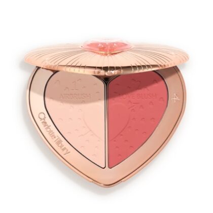 پالت صورت قلبی شارلوت تیلبری اورجینال Pillow Talk Flawless Peach Beauty Soulmates Face Palette | Charlotte Tilbury