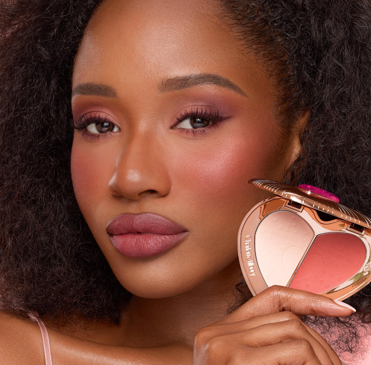 پالت صورت قلبی شارلوت تیلبری اورجینال Pillow Talk Flawless Peach Beauty Soulmates Face Palette | Charlotte Tilbury - Image 3