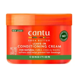 کرم نرم‌کننده بدون آبکشی (بیرون حمام) مو کنتو مدل Leave-In Conditioning Cream حجم 340 گرم | Cantu Shea Butter Leave-In Conditioning Cream