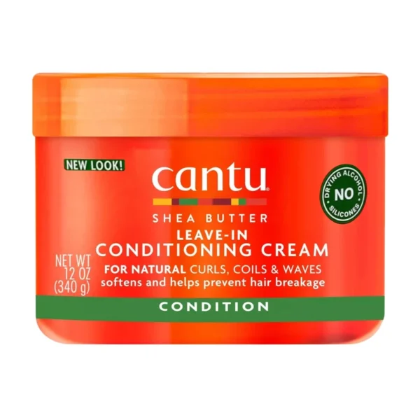 کرم نرمکننده بدون آبکشی (بیرون حمام) مو کنتو مدل Leave-In Conditioning Cream حجم 340 گرم | Cantu Shea Butter Leave-In Conditioning Cream