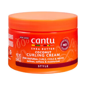 کرم فر کننده و حالت دهنده مو کنتو مدل Coconut Curling Cream حجم 340 گرم | Cantu Shea Butter Coconut Curling Cream