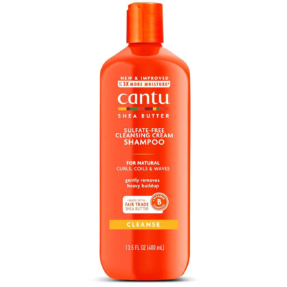 شامپو کرمی بدون سولفات کنتو مدل Sulfate-Free Cleansing Cream Shampoo حجم 400 میلیلیتر | Cantu Shea Butter Sulfate-Free Cleansing Cream Shampoo